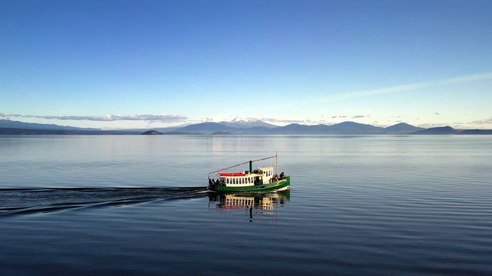 Ernest Kemp Steamboat cruise on Lake Taupo